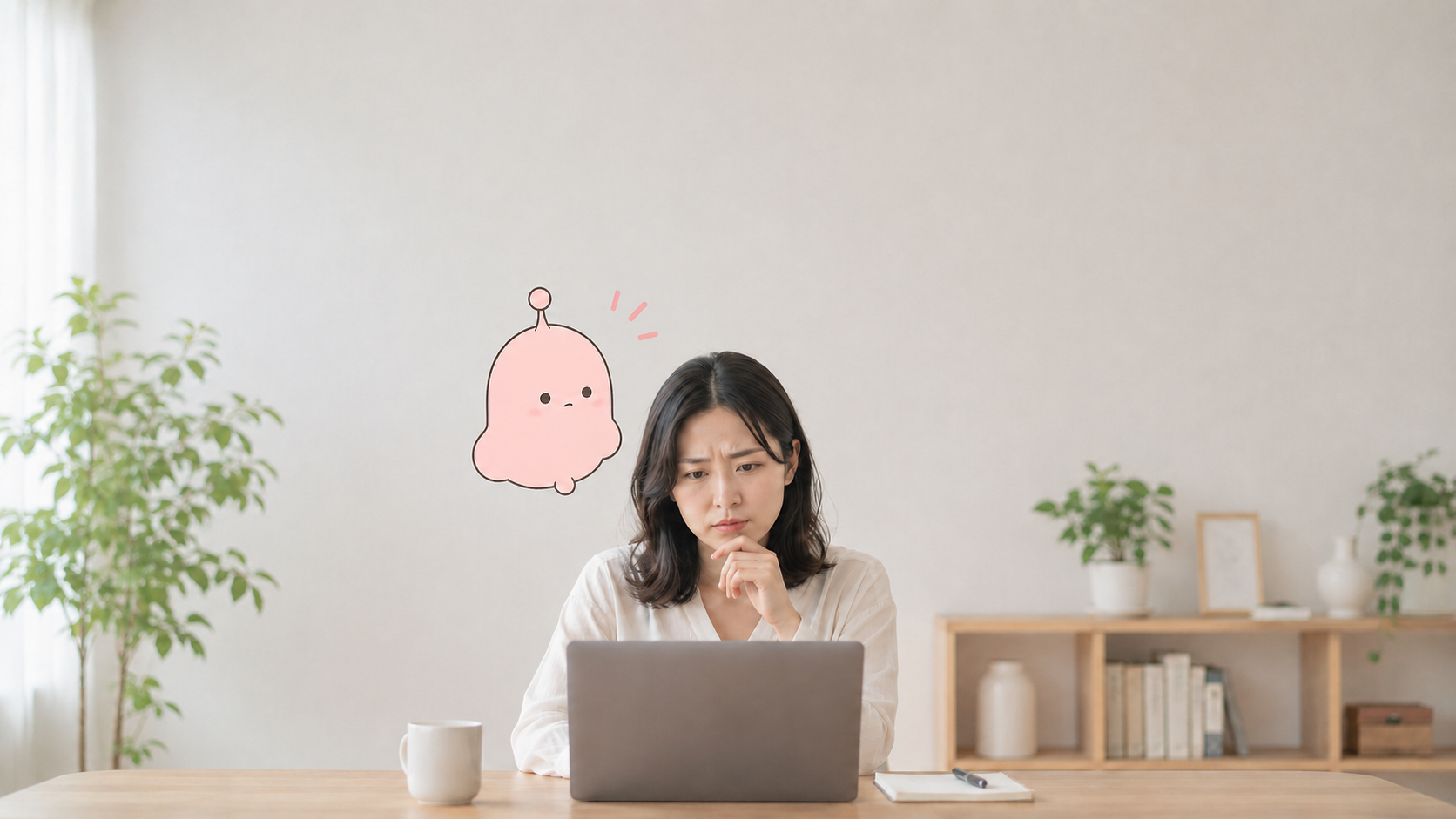 応募に不安を感じるイメージ